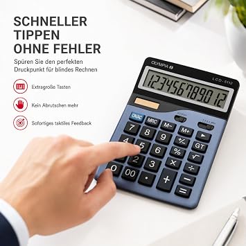 Olympia LCD-5112 Calculator Blue