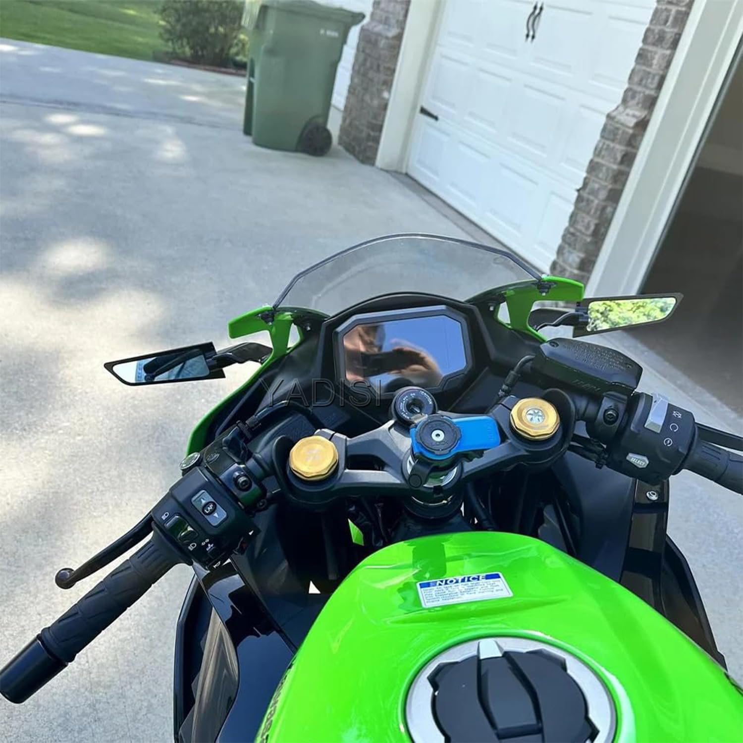 For Ninja ZX4R zx4r ZX4RR zx4rr ZX6R zx6r Ninja 636 Motorcycle Rear View MirrorsAdjustable invisible Mirror Compatible with