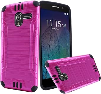 Combat Hybrid Case Cover for Alcatel One Touch Tru 5060n Pop 3 5" Stellar Pink