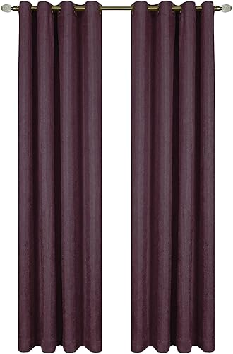 Achim Home Furnishings cortinas blackout con arandelas Berenjena,Plata,Borgoña,Bronceado,Blanco,https://www.amazon.com/dp/undefined