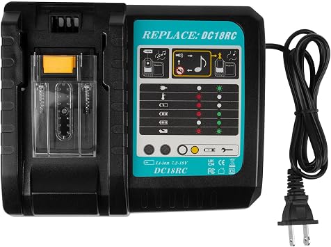 Rapid Battery Charger DC18RC DC18RD DC18RA for Makita Tools 14.4V-18V LXT Battery BL1815 BL1820 BL1830 BL1850 BL1860 BL1840 BL1430 BL1415