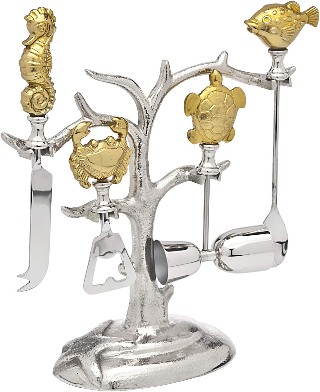 Sea of Life Bar Tool Set with Stand Stainless Steel