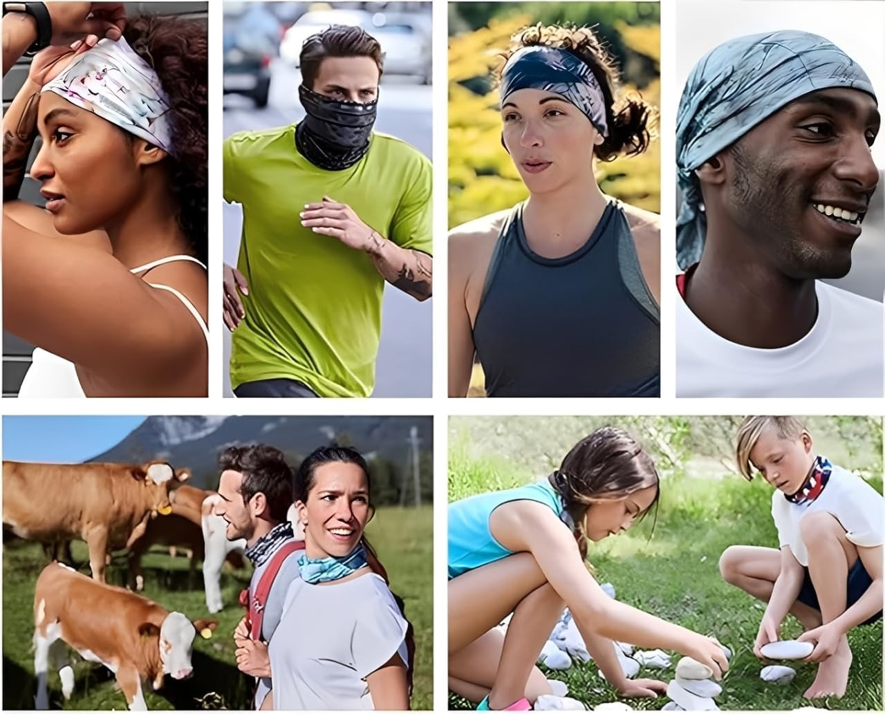 Custom Neck Gaiter Balaclava Personalized Headband Bandana Headwrap for Men Women - 2 Sides Printed image 4