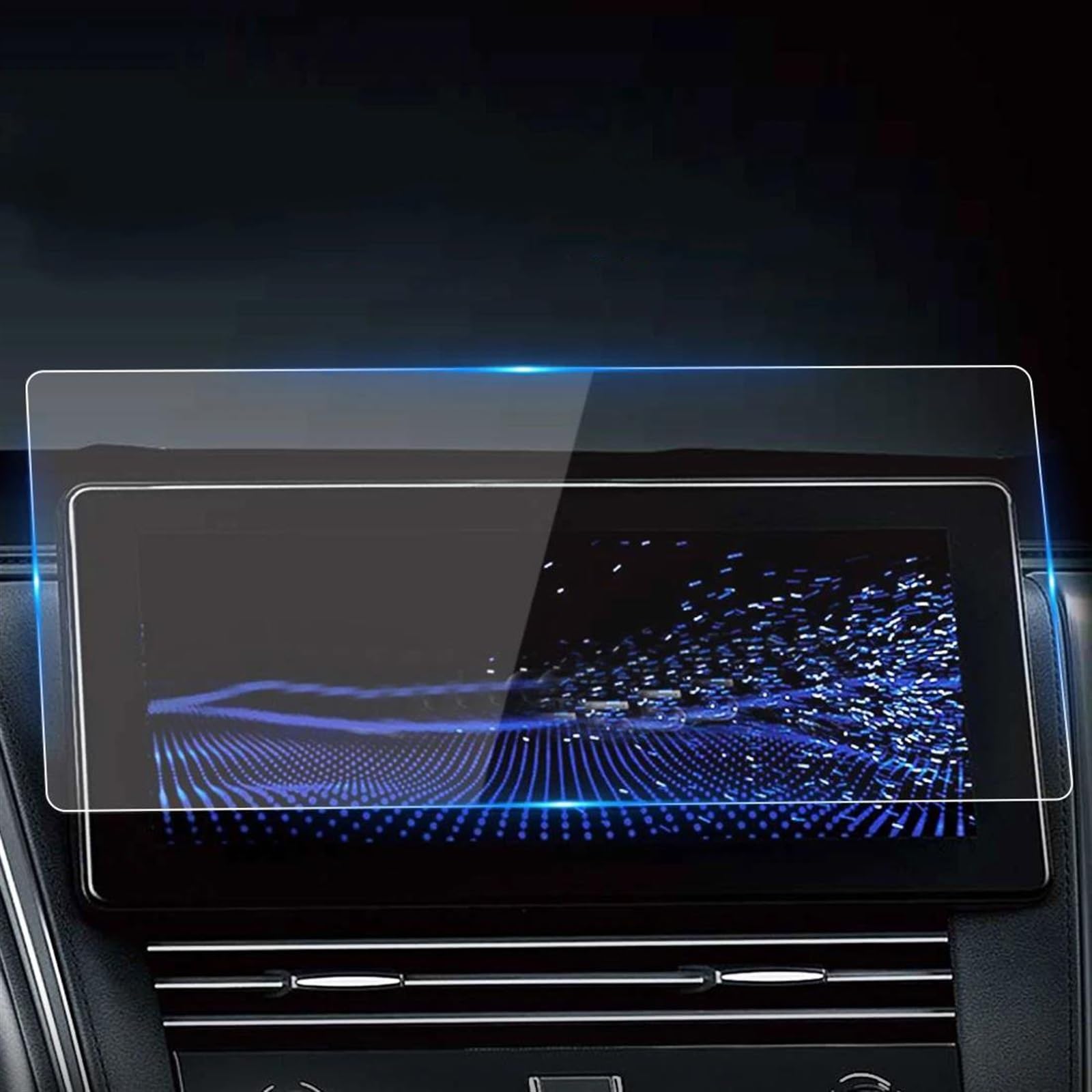 Verre trempé Lexus LM évite les rayures écran navigation bleu