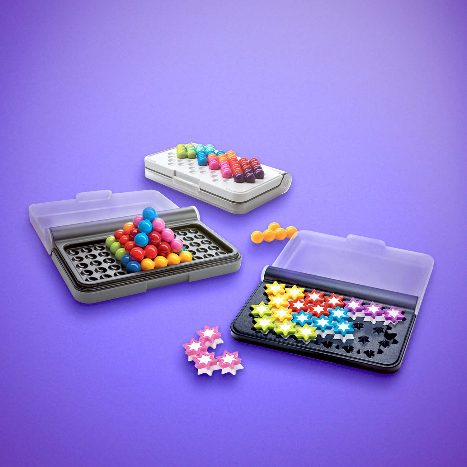 Smart Games - Pack Iq Puzzler Pro E Iq Stars | Giochi Per Bambini E Adulti | Rompicapo Adulti E Rompicapo Bambini | Gioco Educativo 6 Anni | Giochi Da Viaggio 1 Giocatore