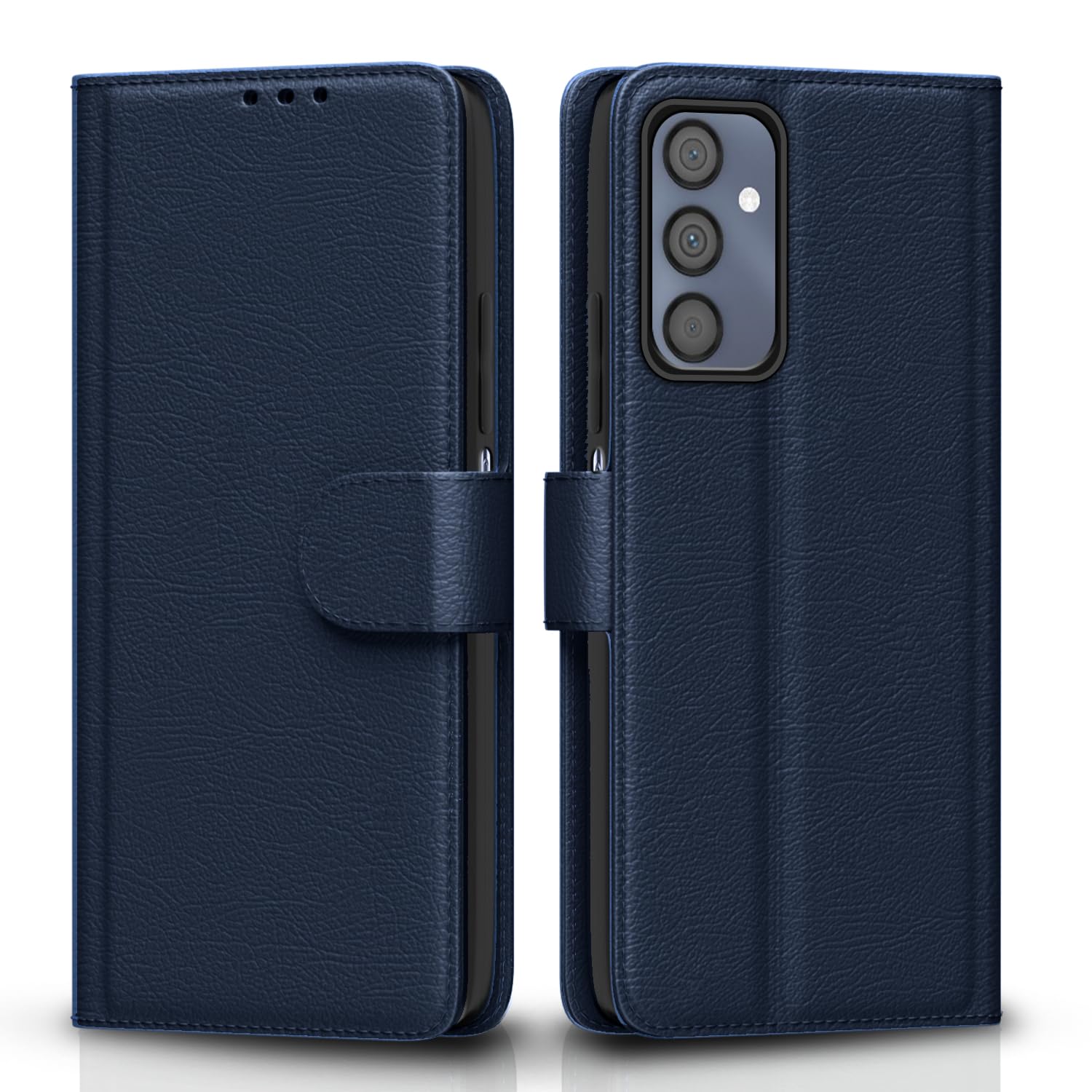 Pikkme Samsung Galaxy M34 5G / F34 5G Flip Cover Leather Finish | Inside TPU with Card Pockets | Wallet Stand and Shock Proof | Complete Protection Flip Case (Blue) Pikkme Samsung Galaxy M34 5G / F34 5G Flip Cover Leather Finish | Inside TPU with Card Pockets | Wallet Stand and Shock Proof | Complete Protection Flip Case (Blue)