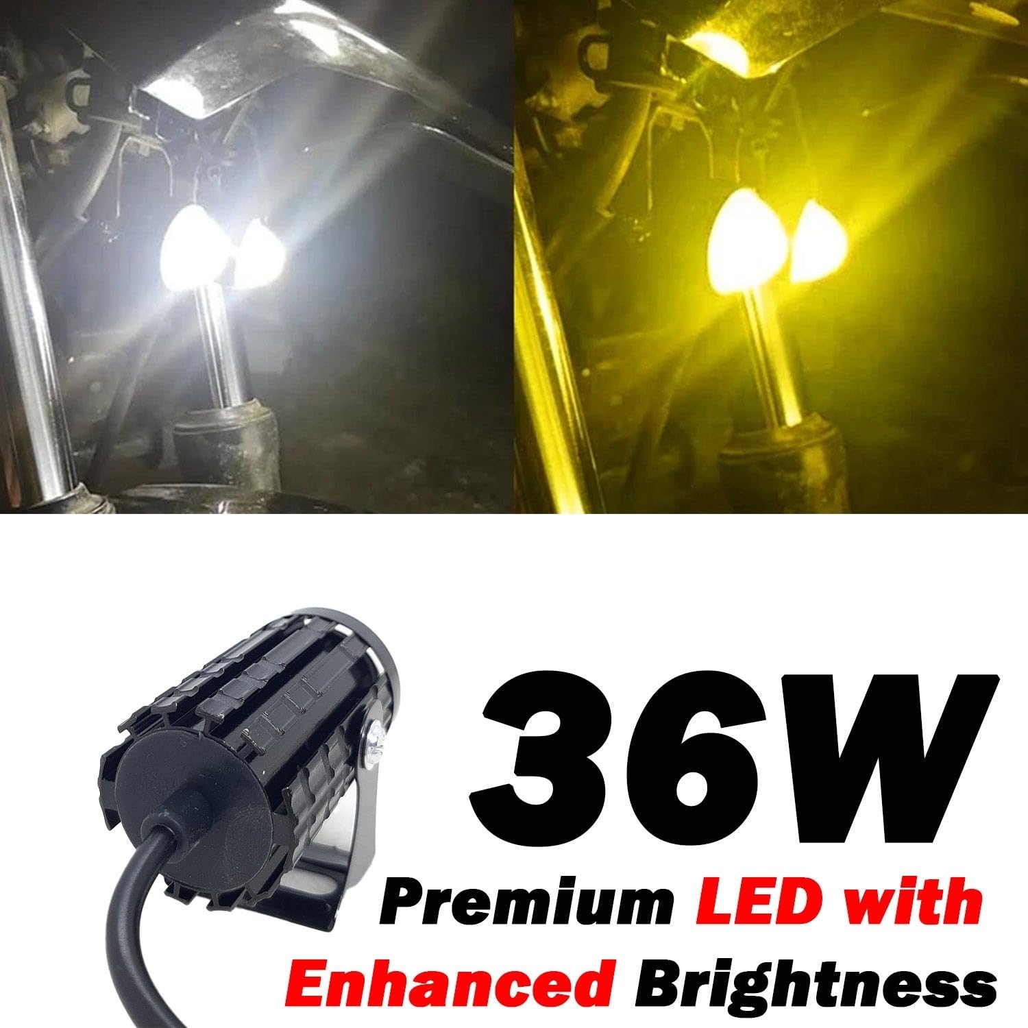 Mini Devil LED Fog Lights - Yellow, White, Red -2 Mini Devil LED Fog Lights - Yellow, White, Red -2