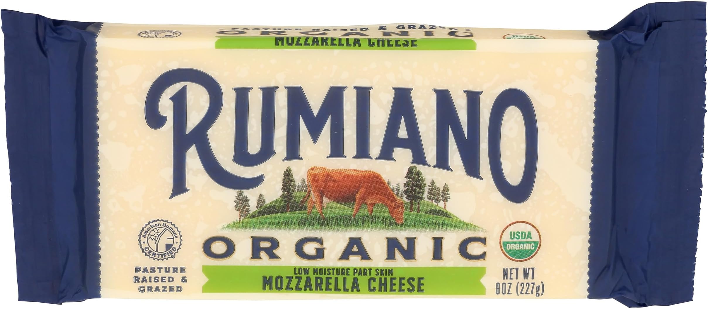 Rumiano, Bar Mozzarella RBST Free, 8 oz