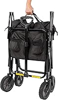 Vista 3 de Yaxa Basics - Carro plegable resistente para exteriores, para deportes al aire libre, con capacidad de peso de 265 libras, para acampar, jardín