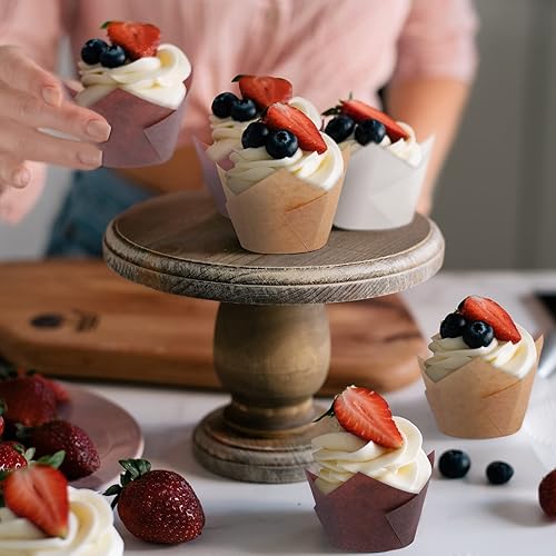 Miniatura 6 de Aodaer 240 piezas de mini tulipanes para hornear muffins, fundas para magdalenas, soportes para tazas para hornear, para bodas, cumpleaños, baby