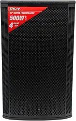 Caixa de Som Profissional Amplificada 12' 500W RMS Bivolt, Tweeter 44mm, Bluetooth com Entradas USB e Cartão SD - Preto