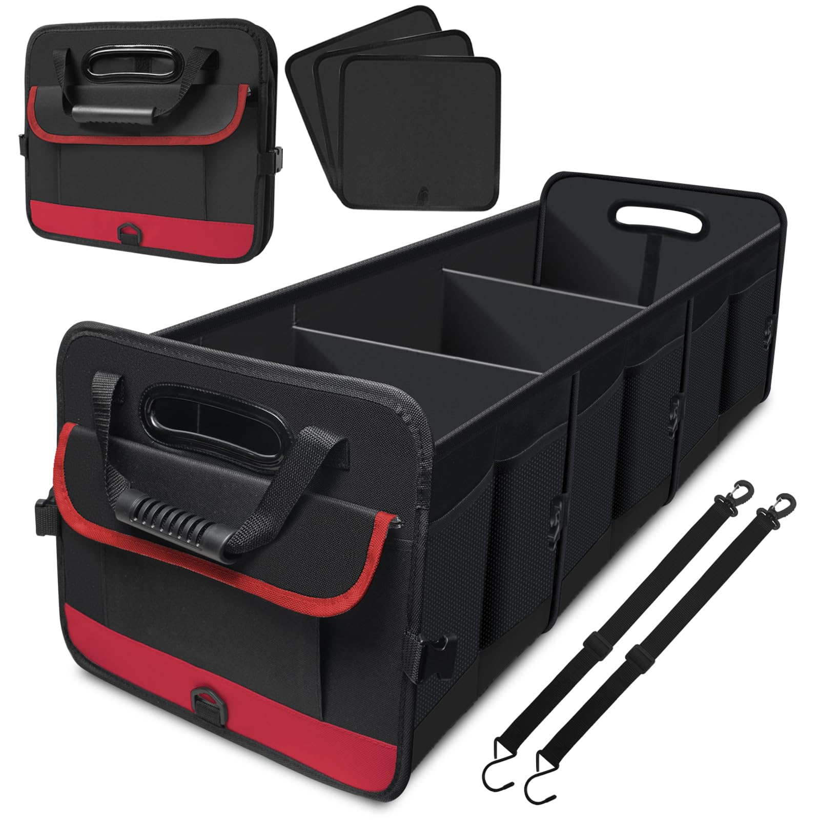 Snuopfy 95L Trunk Organizer with 5 Compartments