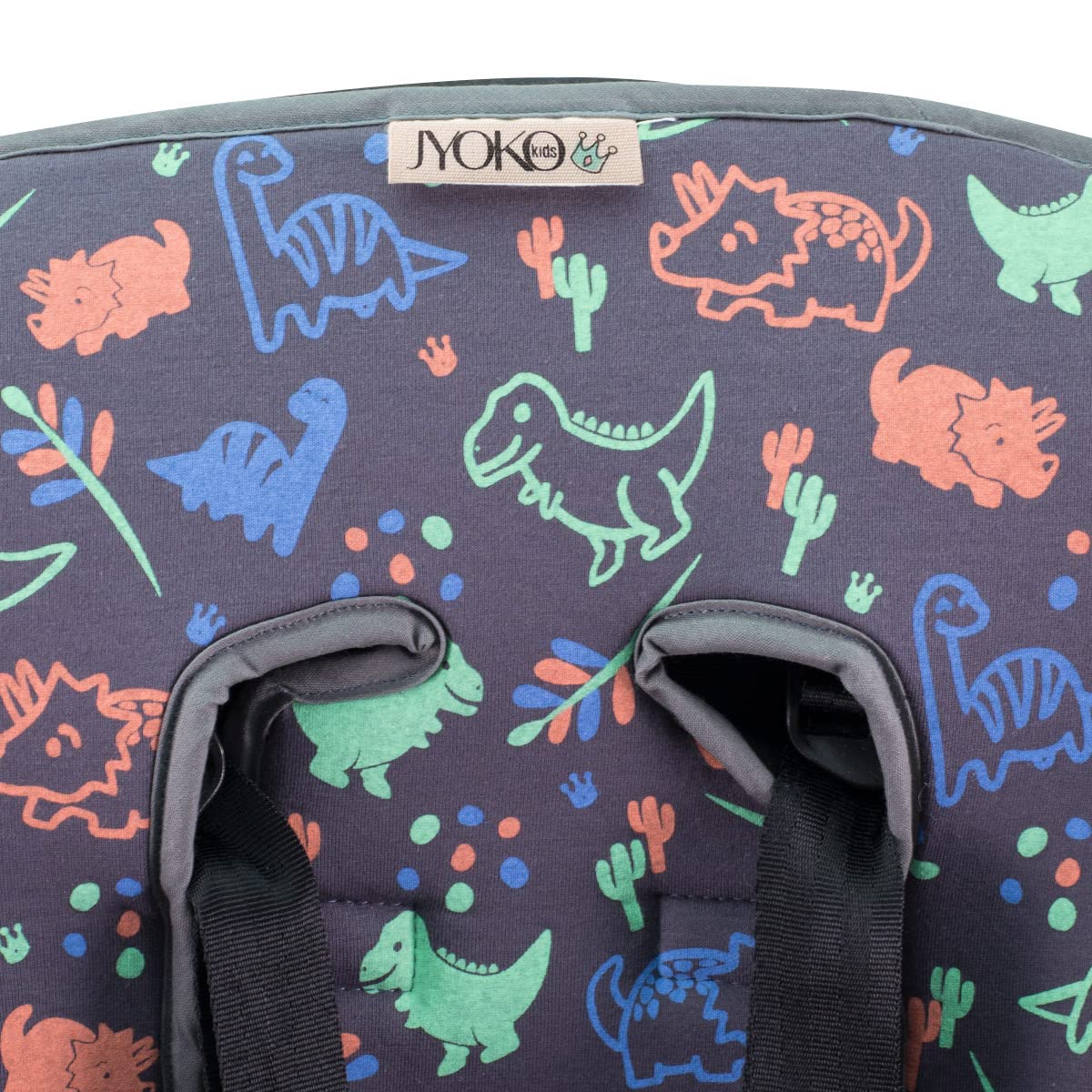 JYOKO KIDS Funda Colchoneta para Cochecito + Arneses (Happy Dino)
