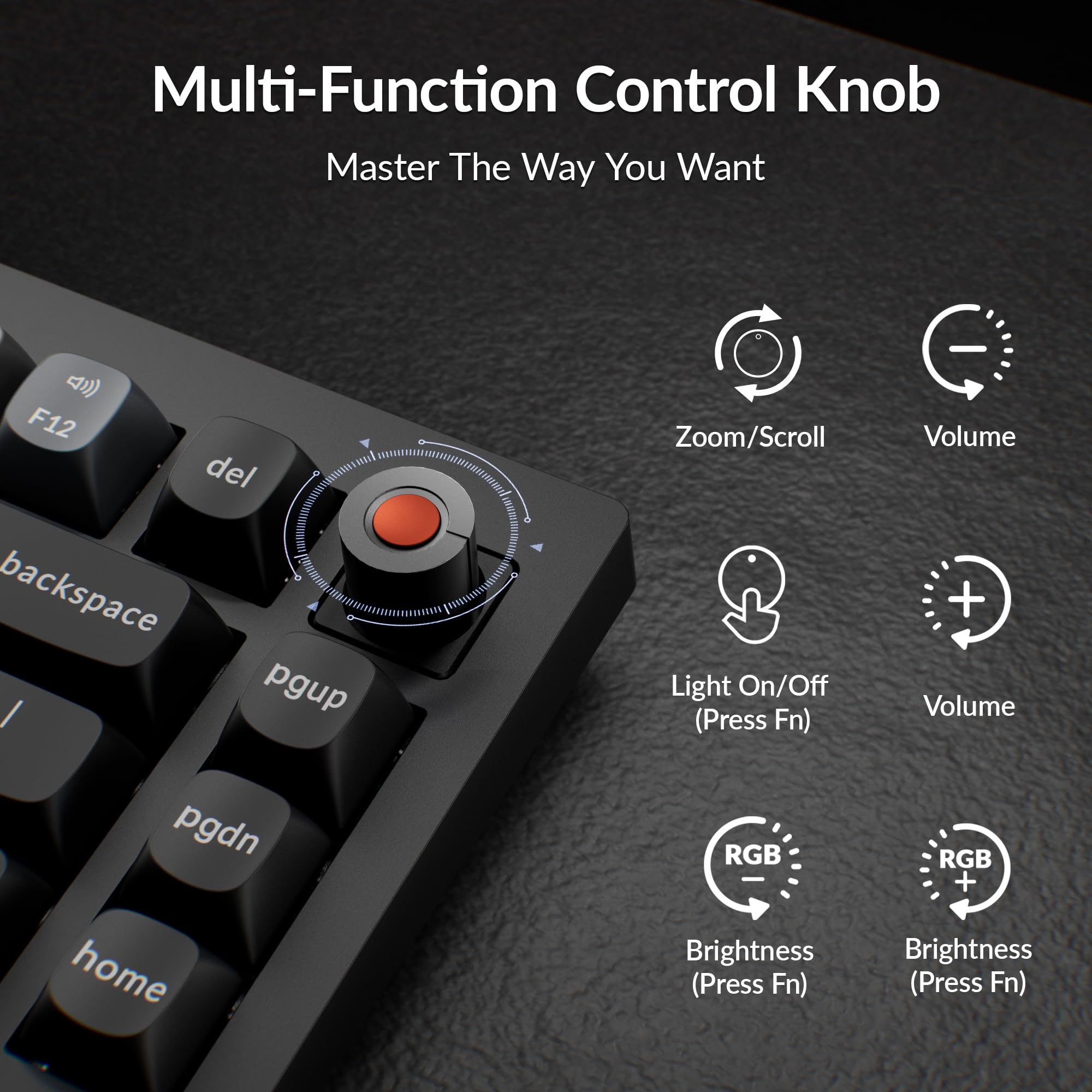 Keychron V1 klawiatura mechaniczna przewodowa 8K 75 % programowalna przez QMK/VIA, wymieniane na gorąco przełączniki Super Banana, częstotliwość próbkowania 8000 Hz, diody LED RGB dla Mac, Windows i