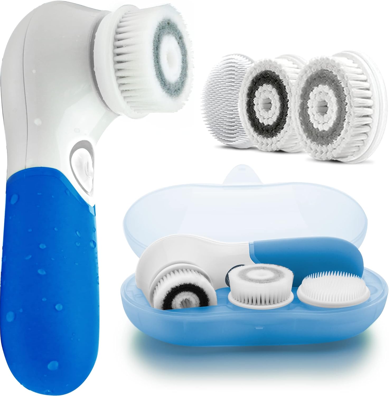 LAVO Facial Cleansing Brush - Electric Spin Scrubber and Exfoliator for Face - Scrub Skin - Exfoliating Cleanser
