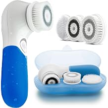 LAVO Facial Cleansing Brush - Electric Spin Scrubber and Exfoliator for Face - Scrub Skin - Exfoliating Cleanser