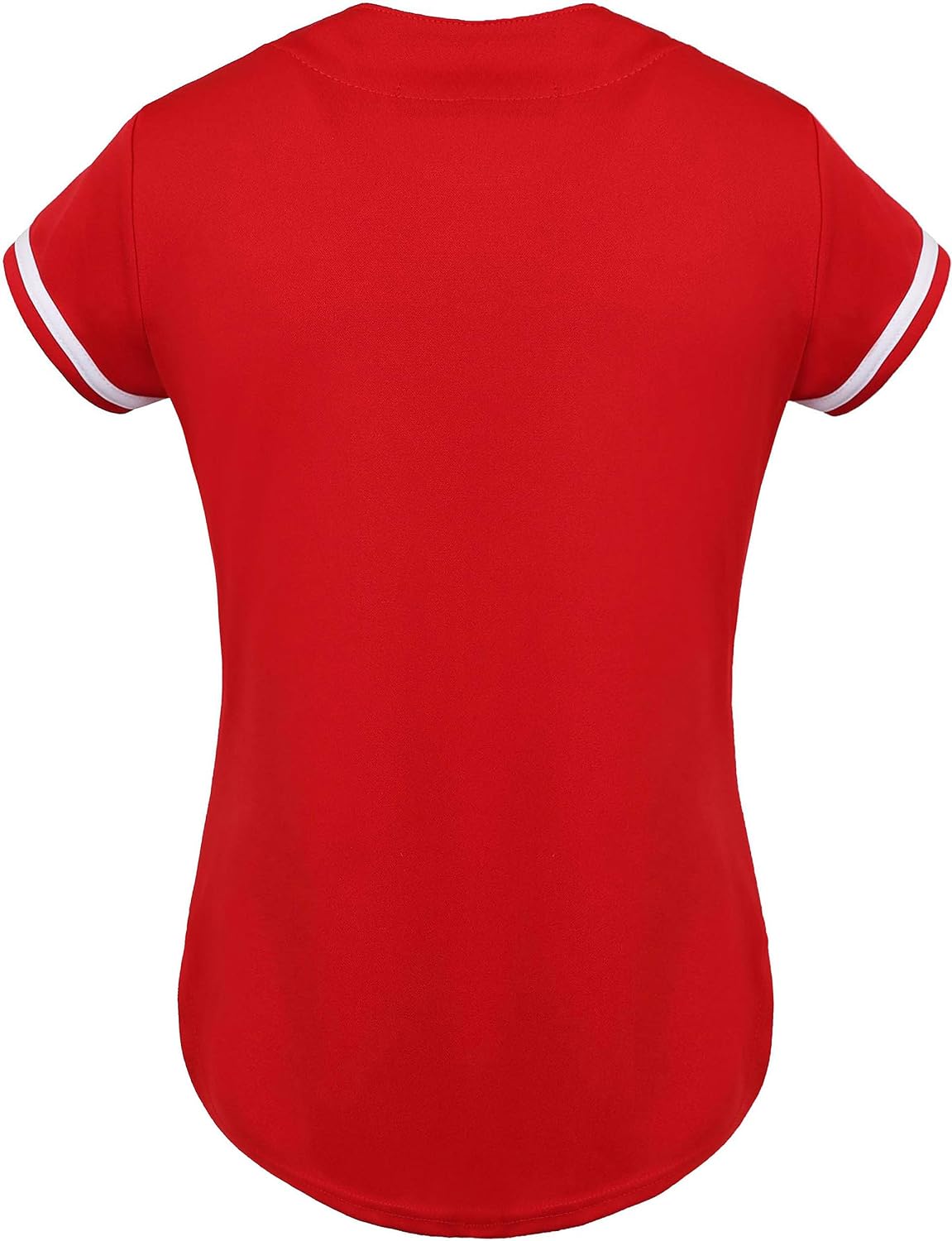 Womens Baseball Jersey Blank Button Down Softball Jersey Hip Hop Hipster Short Sleeve Sports Uniform