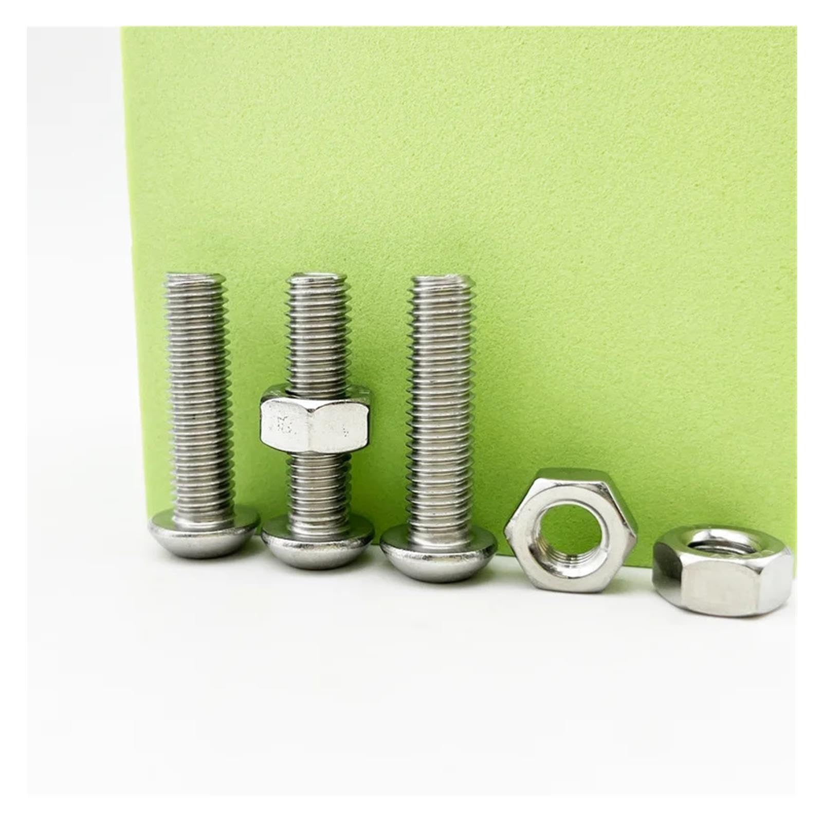 304 Stainless Steel Hex Socket Head Cap Screw Nut Bolt Assortment Kit M2-M6
