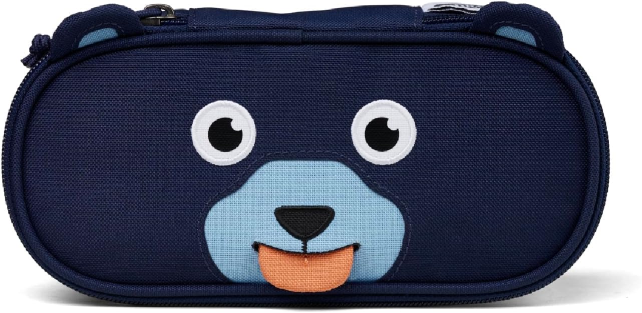 Affenzahn - Pencil Case - Kids Animal Pencil Pouch - For School, Arts & Crafts & Travel - Pull-Out Tongue - Zipper Closure - Water & Dirt Repellant - Easy to Clean - For Boys & Girls - Bear