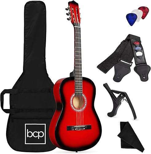 Best Choice Products - Kit de guitarra acústica para principiantes, 38 pulgadas