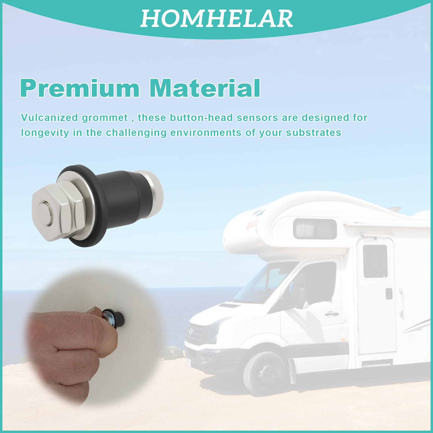 Capteurs de sonde de réservoir d'eau de camping-car, capteurs de niveau d'eau à visser pour eau douce, eau grise et eaux usées noires (lot de 12)