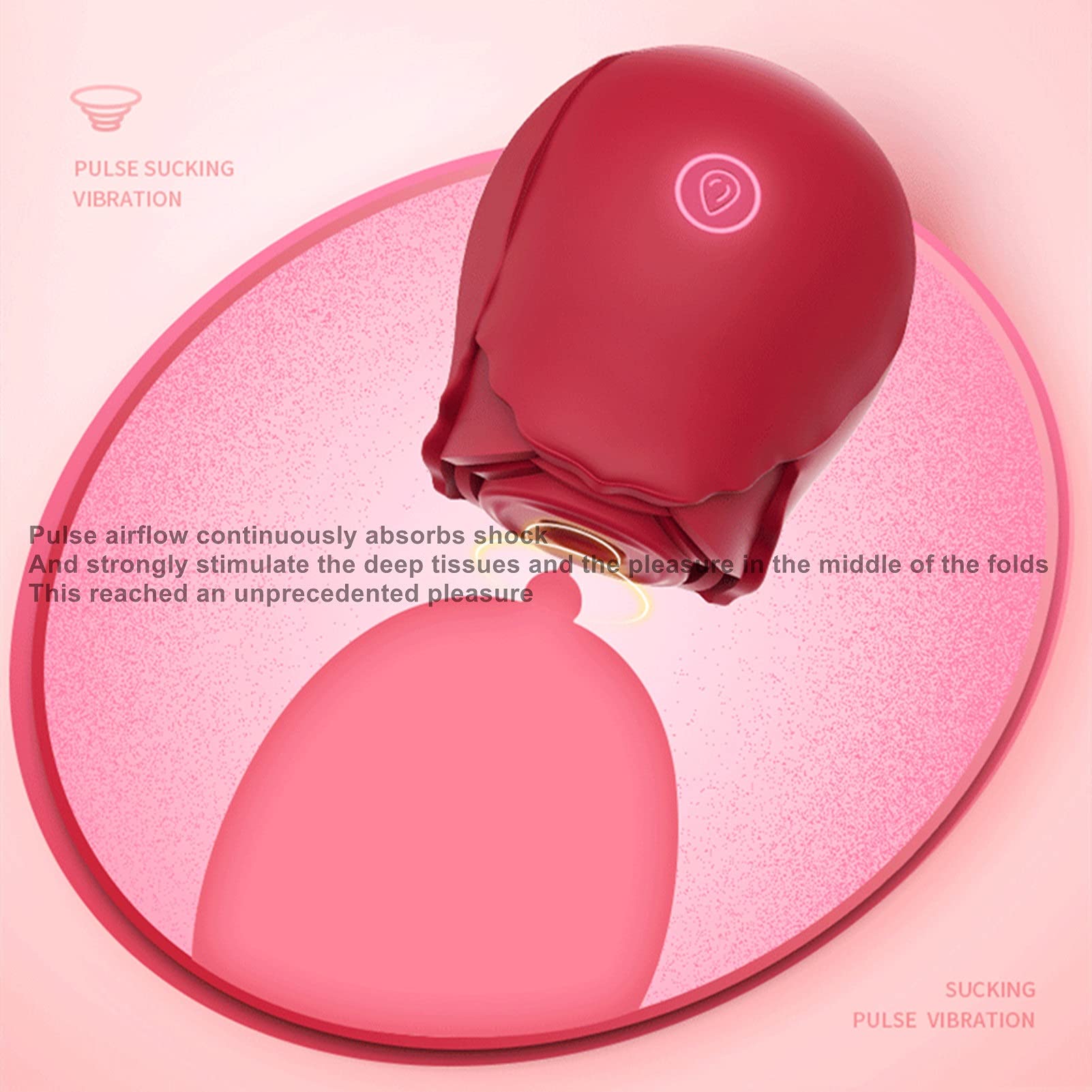 ZXZS Muscle massage Rose flower sucking Toy waterproof and USB