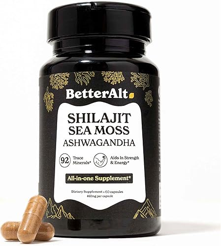 Miniatura 10 de 3000 mg de musgo marino de Iris, 2000 mg de aceite de semilla negra, 1000 mg de ashwagandha, 1000 mg de raíz de burdock, 1000 mg de bledo con