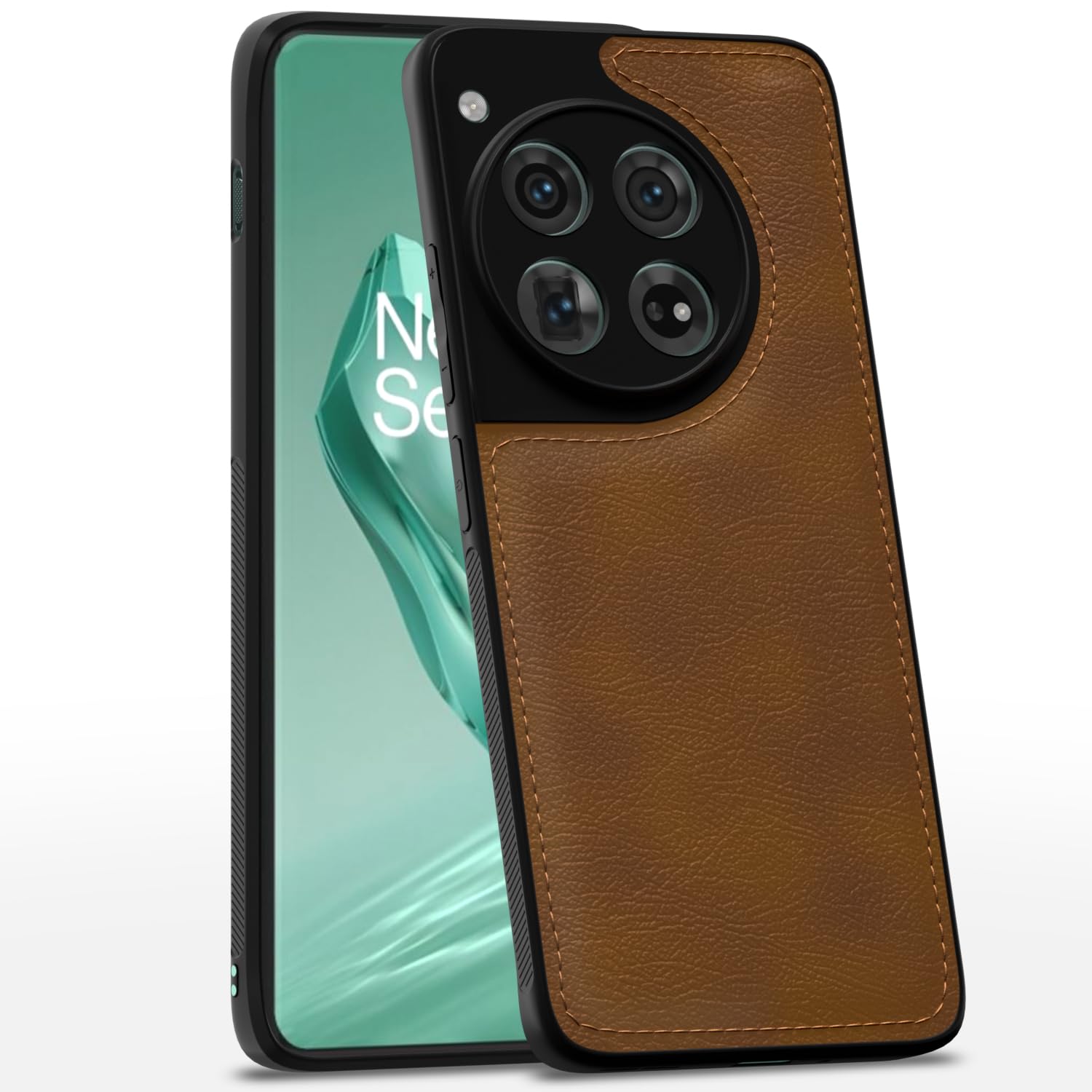 Pikkme OnePlus 12 5G Back Cover | Flexible Pu Leather | Full Camera Protection | Raised Edges | Super Soft-Touch | Bumper Case for OnePlus 12 5G (Brown) (B0D795BG3L) Amazon Price History, Amazon Price Tracker
