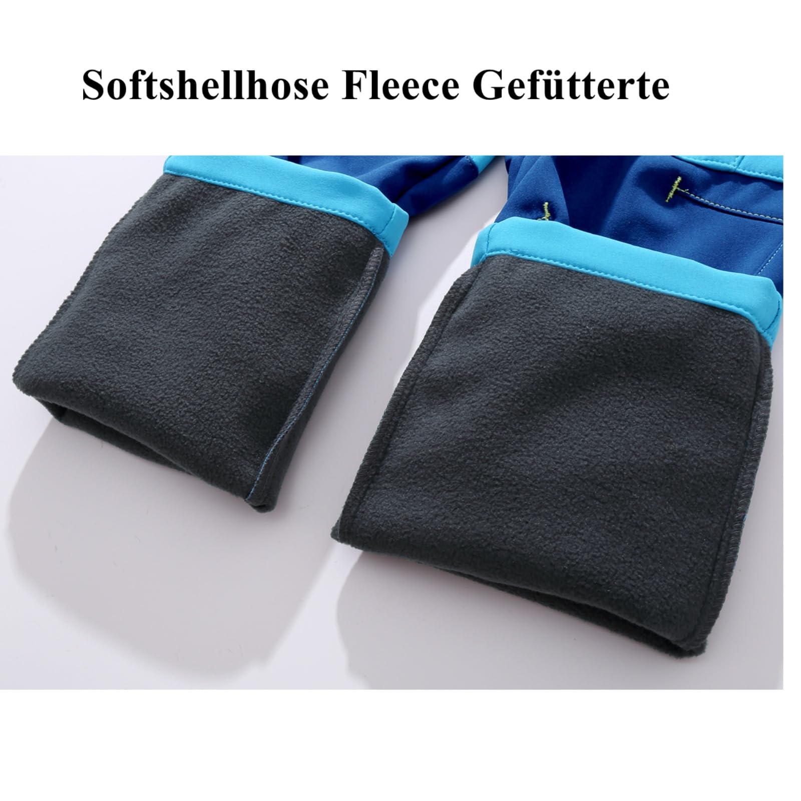 Daysskk Spodnie softshellowe dla dzieci, na zimę, spodnie outdoorowe, polarowe, dla chłopców i dziewczynek, wodoszczelne, 110-170
