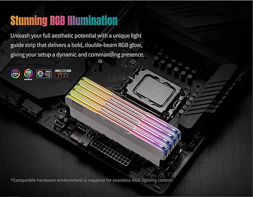 Miniatura 4 de KLEVV Urbane V RGB DDR5 32GB (2x16GB) 6000MHz CL28 SK Hynix A-Die 1.35V Memoria RAM de escritorio para juegos XMP 3.0 / AMD Expo Ready