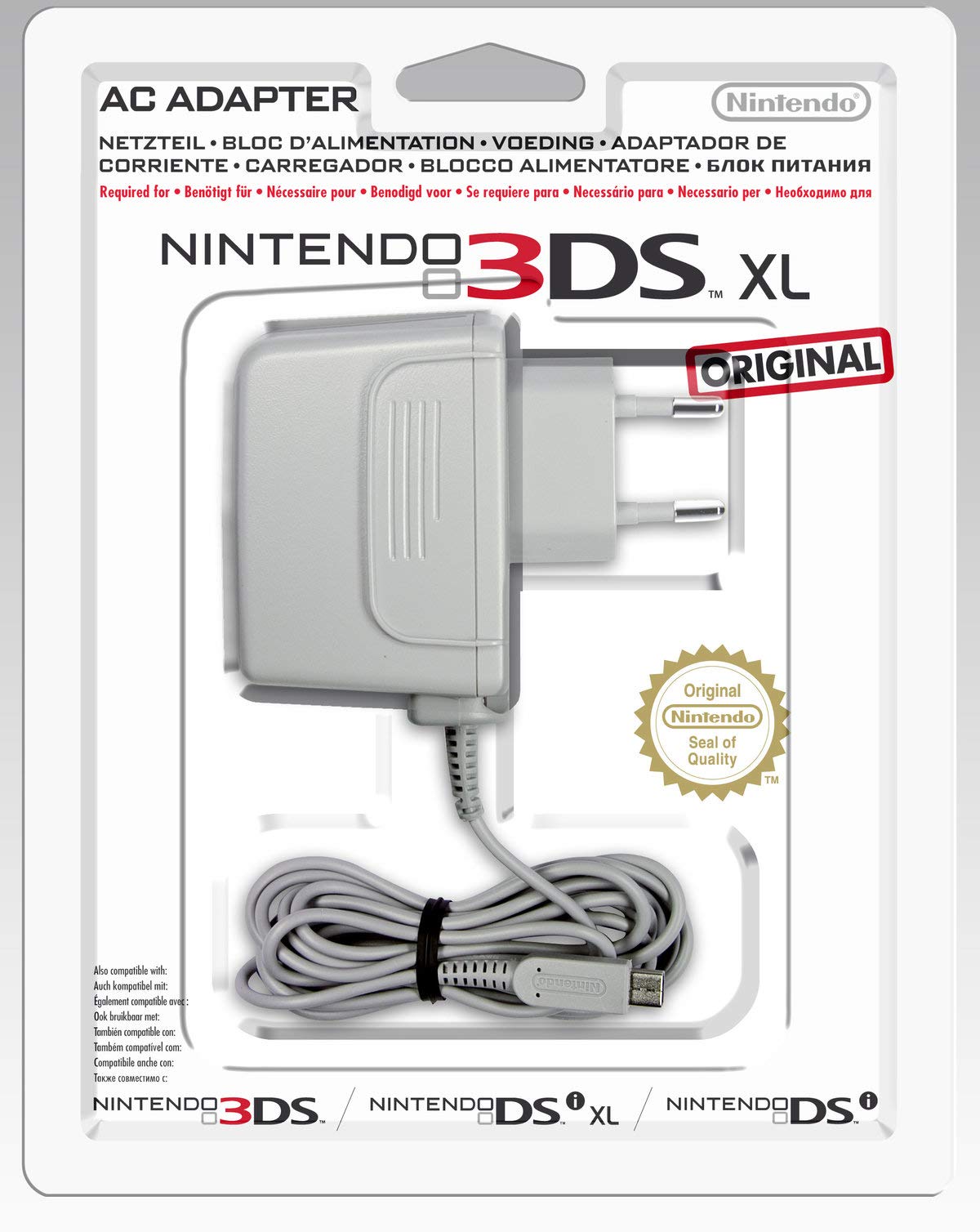 Bloc d'alimentation pour Nintendo New 3DS/New 3DS XL/3DS/3DS XL/2DS/DSi/DSi XL