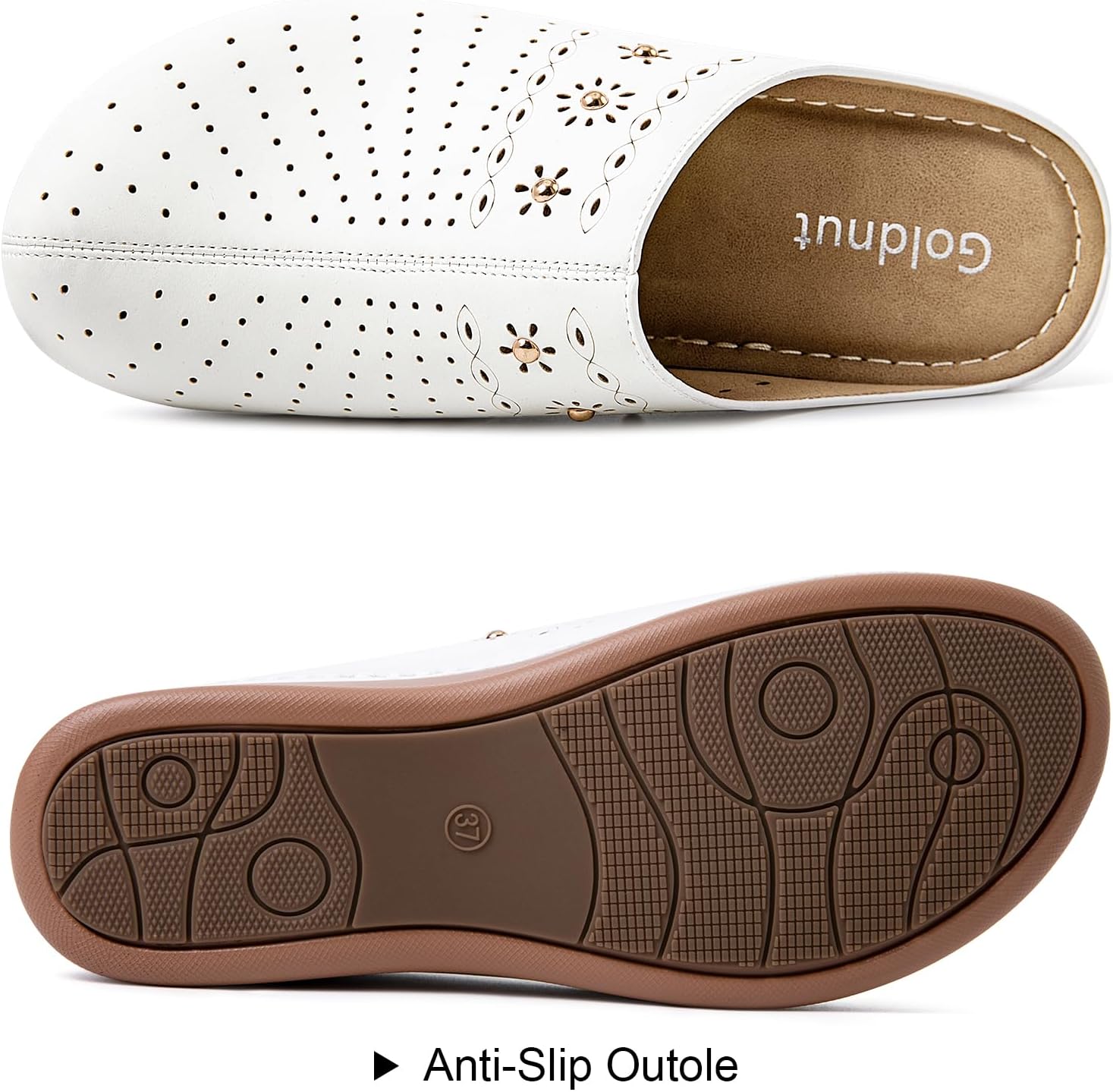 Comfortable Clogs for Women Closed Toe Mules Slip On - Summer Casual Womens Clogs Mules Backless Arch Support Wedge Platform Sandals All-Day