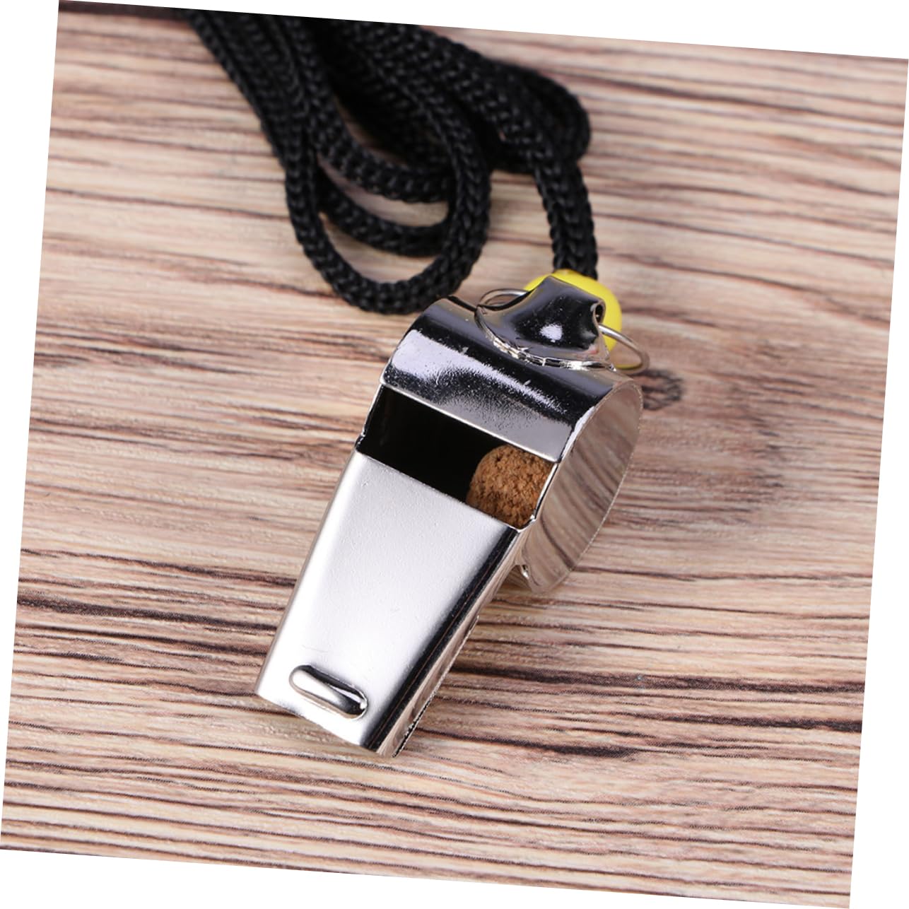 Hemoton 4Pcs Stainless Steel Whistles with Lanyard for Sports Referee Lifeguard and Training Durable Emergency Whistles for Football Basketball Outdoor