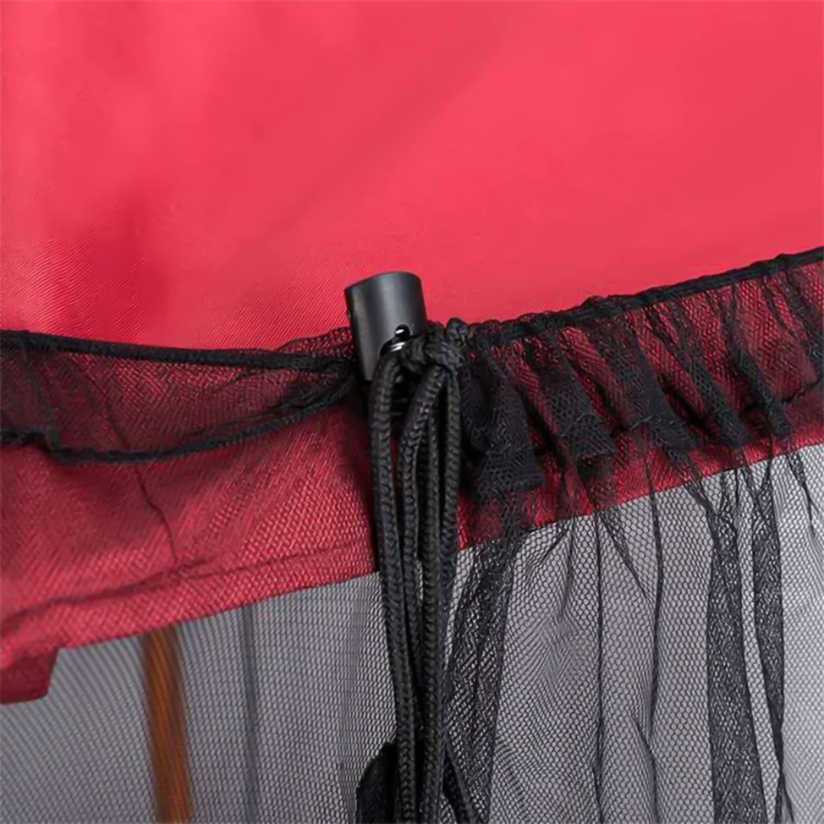 Moskitiera kempingowa, moskitiery przeciw komarom Patio Parasol Moskitiera Ekran Odporny na promieniowanie UV Moskitiera Styl altany, na zewnątrz Ogród ogrodowy(Black)