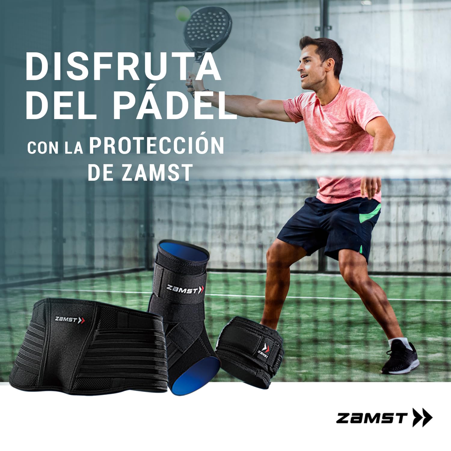 Zamst A1 Tobillera Deportiva - Soporte de Tobillo Deportivo Transpirable para Hombres y Mujeres con Correas Ajustables de Tres Vías para Esguince de Tobillo Lateral Moderado - Derecha, XL