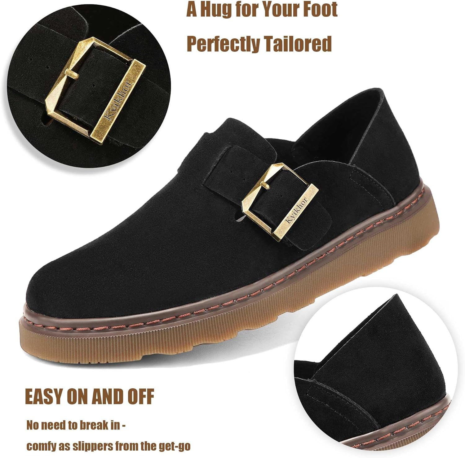 Women's Comfortable & Lightweight Suede Leather Penny Loafers Slip-Ons Cute Busines... - Image 5