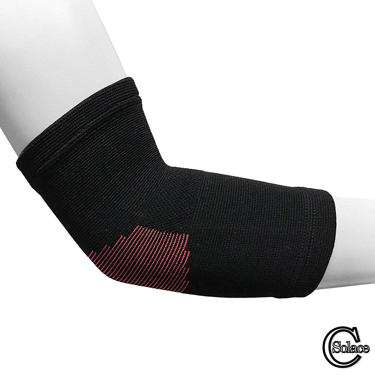 Advance Ellenbogen-Kompressionsbandage, verstellbar, elastisch, 2 Stück