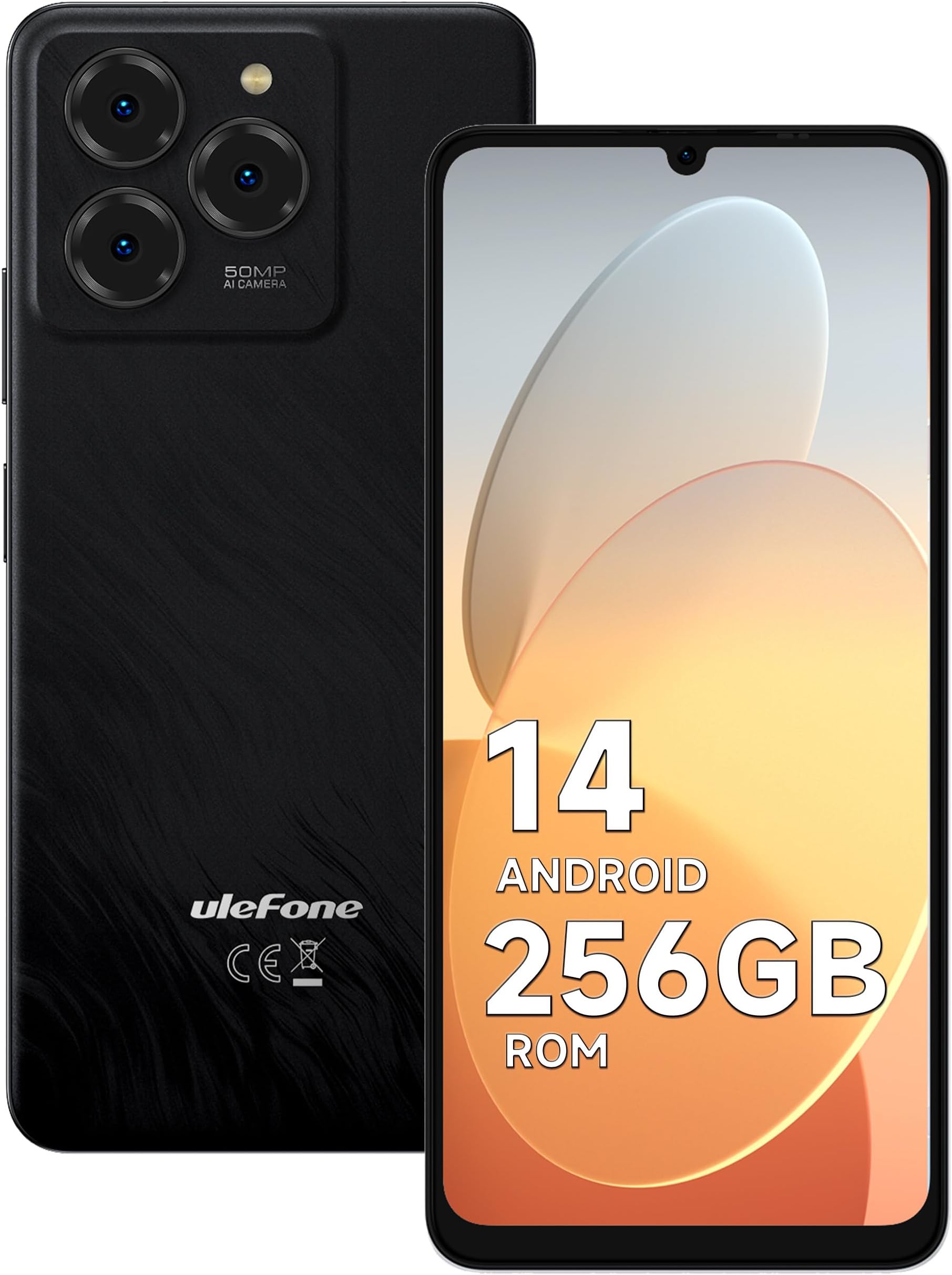 Note 20 Pro Mobile Phones 256GB/1TB SD Extension Android 14, 6.75 inch 90Hz, 4G Dual SIM Smartphone 50MP Triple Camera 6000mAh Octa Core Fingerprint Face ID Phone Case UK Version Black