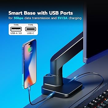 Amazon.com: ARES WING Ultrawide Monitor Arm with USB A/C, for 17