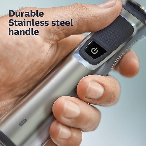 Vista 11 de Philips Norelco Multigroom Series 9000-21 piezas Kit de aseo para hombre, para barba, cuerpo, cara, nariz, oreja, recortadora de pelo con estuche