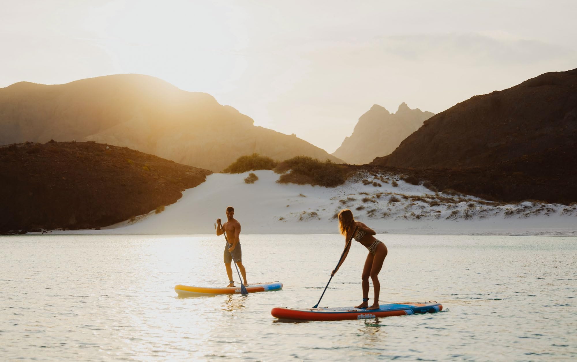 Skiffo Rivage Sunrise 11' – Sup Inflable 2 en 1 Kayak Completo – 335 x 86 x 15 cm – MAX 160 kg – Estable y versátil – Diseño único