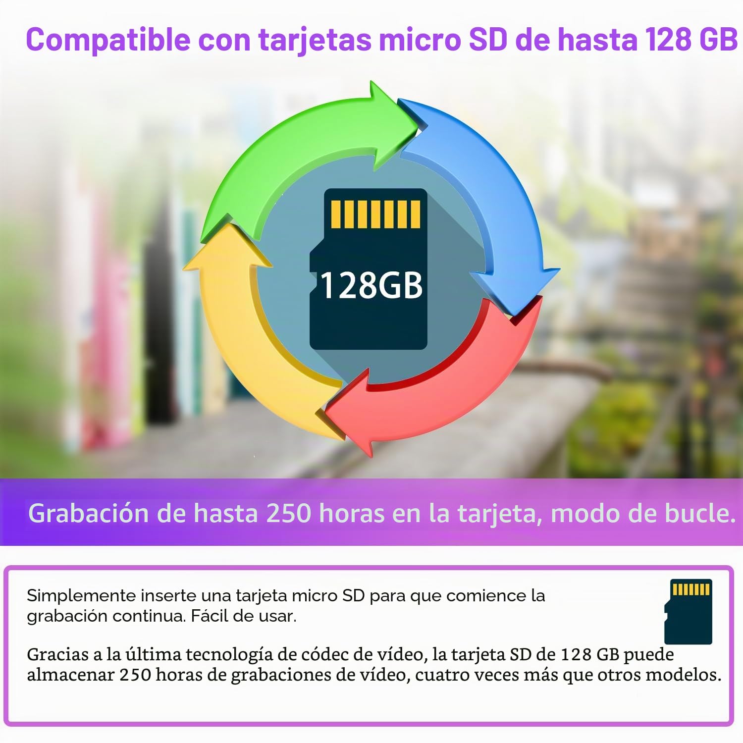WIWACAM MW5L Cámara WiFi 4K Ultra HD Detección de movimiento interior Cámara de vigilancia, ranura para tarjeta microSD, alarma en teléfono móvil, alarma de correo electrónico, batería