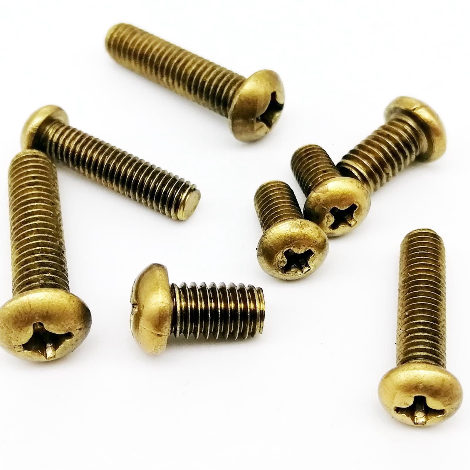tornillos de latón, 15 Uds M2 M25 M3 M4 M5 M6 tornillo de reparación(M4,16mm)