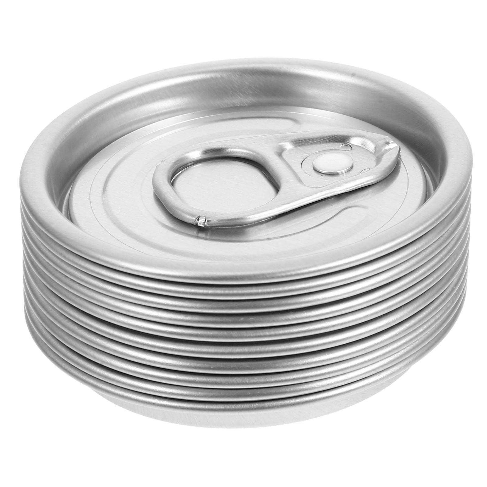 STOBAZA 10 Pcs Aluminum Can Sealing Lids | Wide Mouth Covers for Soda & Beer Cans | Leak-Proof Freshness Seal & Effortless Opening