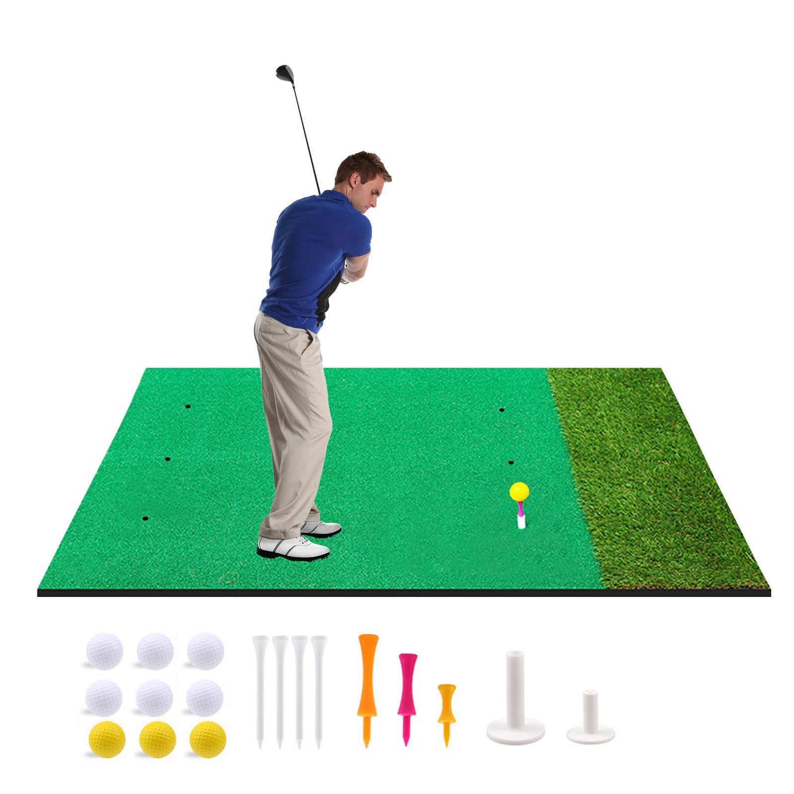 Tappetino in Erba Sintetica per Golf, Tappetino per Allenamento Swing