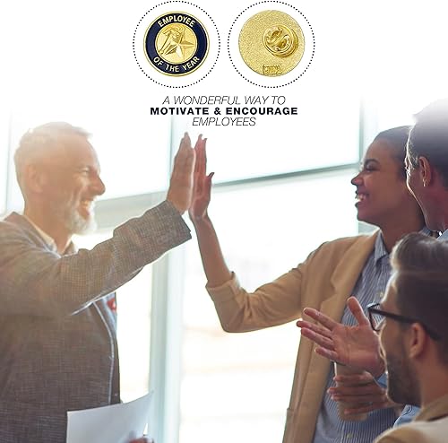 Miniatura 5 de SHOP AWARDS AND GIFTS Pin de solapa esmaltado con acabado dorado, regalos de reconocimiento de agradecimiento al personal