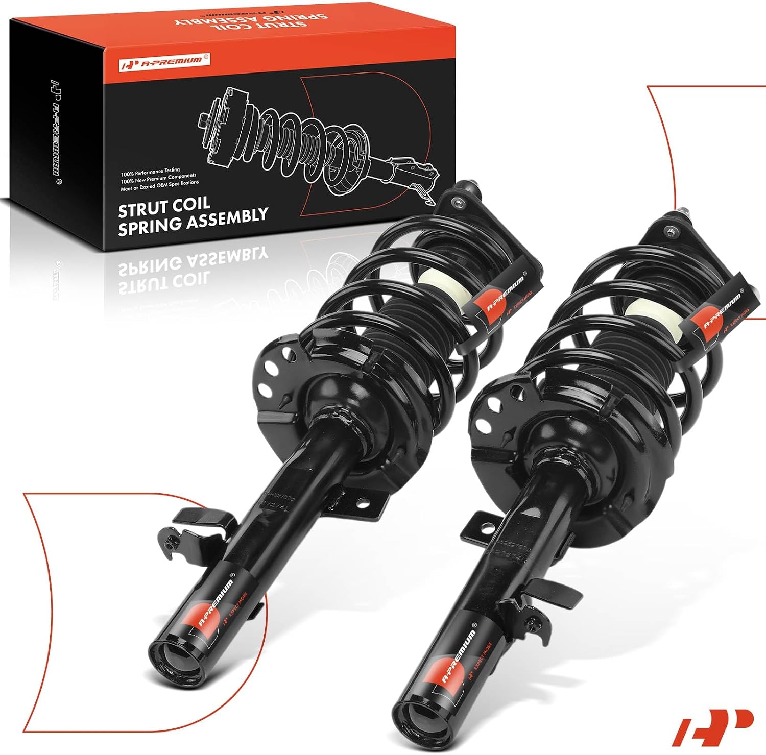 A-Premium Front Complete Strut and Coil Spring Assembly Compatible with Ford Escape 2014, 2-PC Set