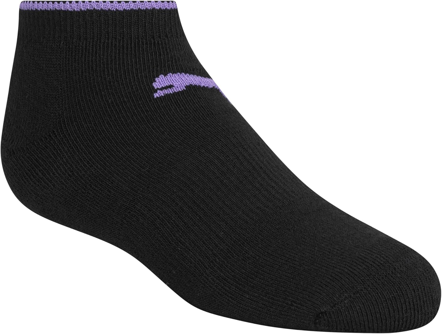 PUMA Girls' Low Cut Cushioned Arch Support Socks (8-Pack) - Image 4