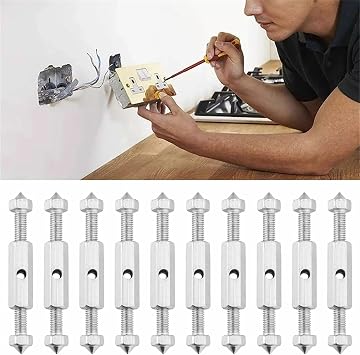 10Pcs Switch Socket Cassette Screws Multifunctional Support Rod Wall Mount Switch Box Repair Fixed Iron Electrical Accessories Tool