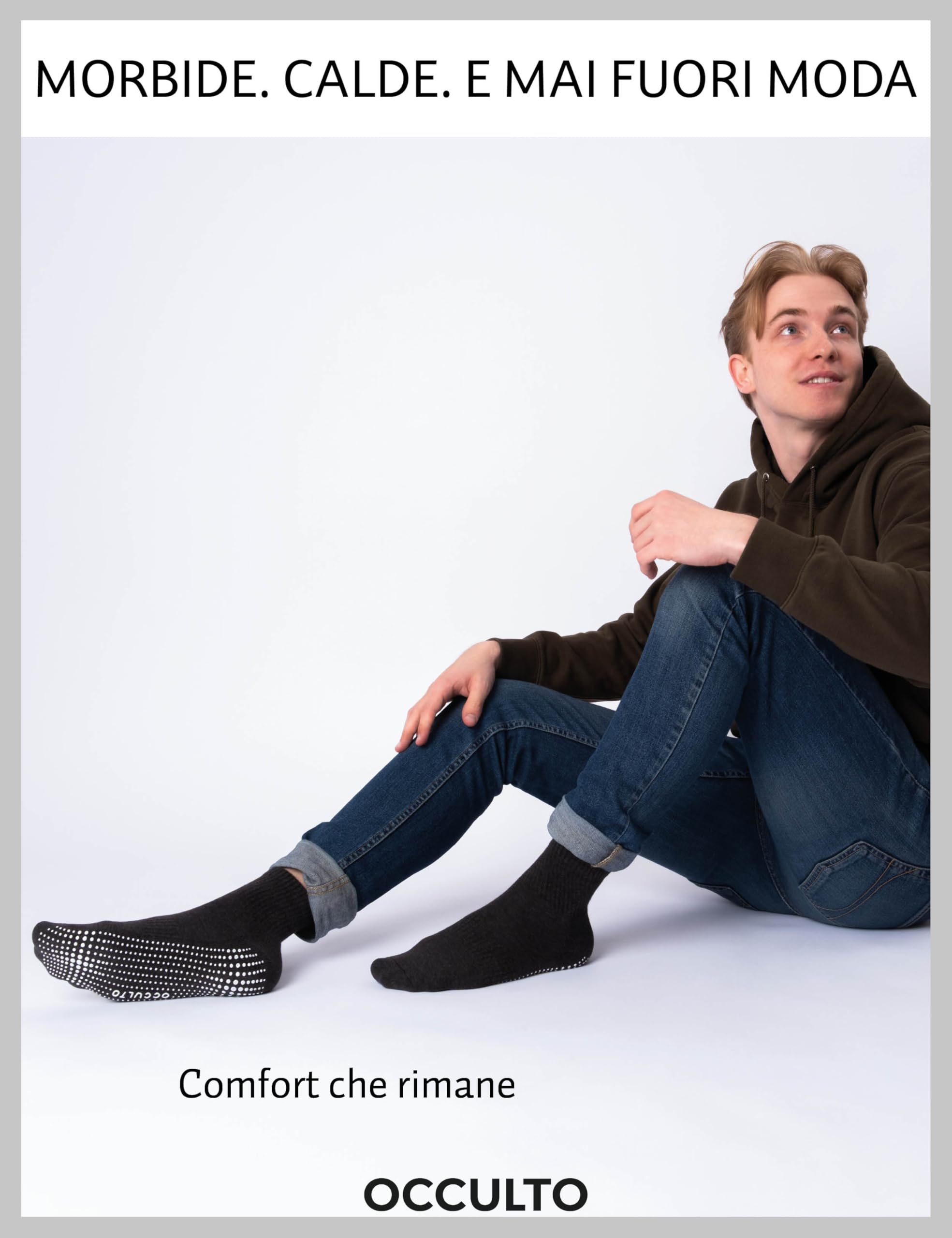 Occulto calze antiscivolo uomo pacco da 2-4 (modello: Andi)